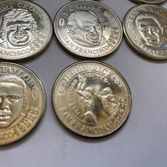 San Francisco 49ers then and now 1994-95 collectable coins 10 of 20 Lot #17 - Picture 8 of 12